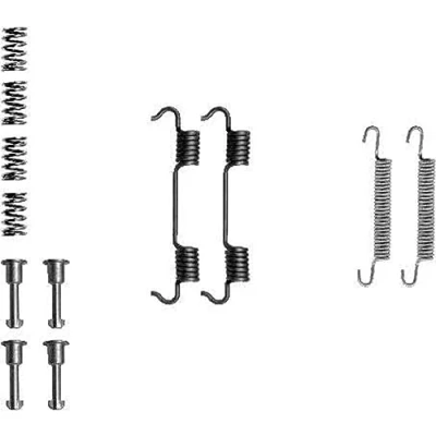 Abbildung von HELLA 8DZ 355 201 801 Zubehörsatz, Feststellbremsbacken BMW: 3 Limousine, Touring, Compact