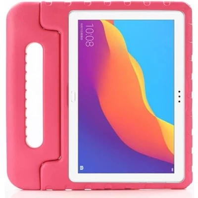 Abbildung von Kinder Tablet Hülle mit Griff Rosa Passend für Huawei MediaPad T5 Kinderfreundlich Schutzhülle Shockproof Ständer Stall