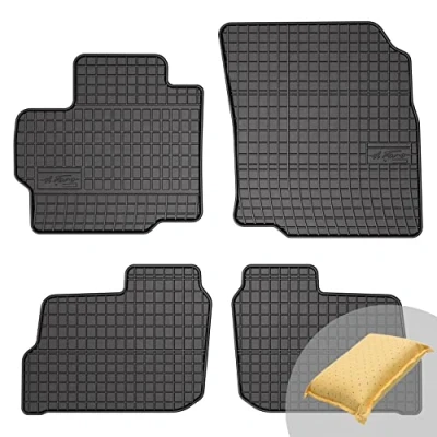 Abbildung von FROGUM EL Toro Gummimatten Ganzjähriges Set von Autofussmatte Auto Fußmatten für Mitsubishi Space Star ab 2013 Beständiges Gummi Material 1,5cm Schutzkante