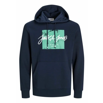 Abbildung von Jack &amp; Jones Kapuzenpullover, Herren, Größe: Small, Navy blazer