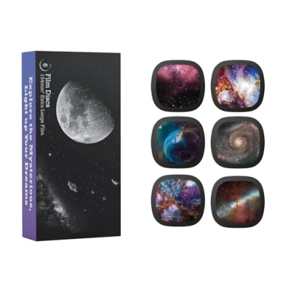 Abbildung von Realistische Scheiben für Ainael Meteor und Galaxy Projektor, 5k Ultra HD Discs Heimplanetarium, 6 Set ohne Projektor (Nebula 1)