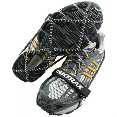 Abbildung von Yaktrax Pro Run Eis &amp; Schnee Griffe für Laufschuhe, 3mm Hartmetall Schuhkrallen Eisspikes, Unisex, Silber