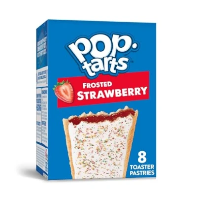 Abbildung von KIMBONNI Toaster Pastries, Breakfast Foods, Kids Snacks, Frosted Strawberry, 13.5oz Box (8 Pop Tarts)