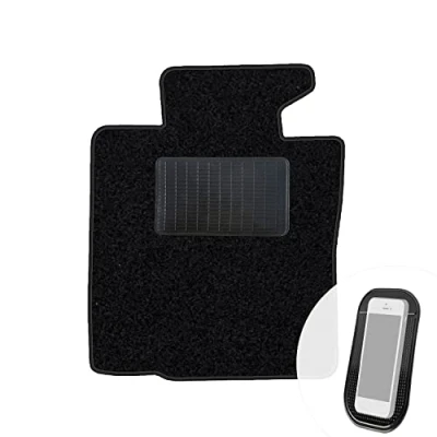 Abbildung von moto MOLTICO Fahrer Fußmatte Auto Velours Fahrerseite Autoteppiche Schwarz Fahrermatte 1 teilig passend für Mini Countryman R60 2010 2016