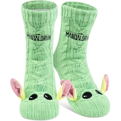 Abbildung von United Labels® Socken Star Wars The Mandalorian Baby Yoda Grogu Hüttensocken Kuschelsocken