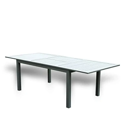 Abbildung von HOME DELUXE Gartentisch CASA (Terrassentisch, Balkontisch, Esstisch), schnell ausziehbar 160 240 cm, aus robustem Aluminium, Gartenmöbel