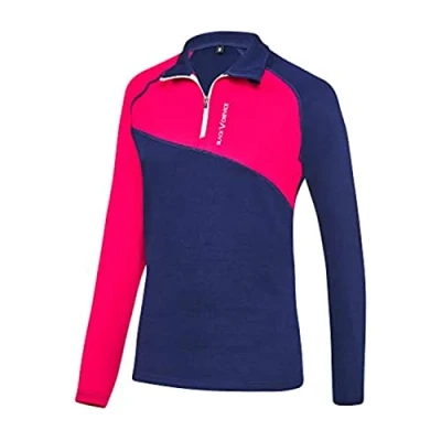 Abbildung von Black Crevice Damen Merino Skirolli, pink/navy, 46