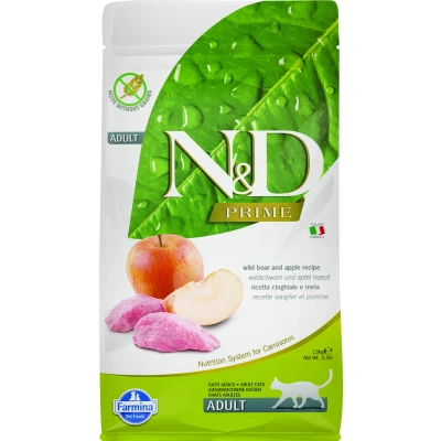 Abbildung von N&amp;D PRIME CAT Adult Wildschwein &amp; Apfel varianten 1,5 kg