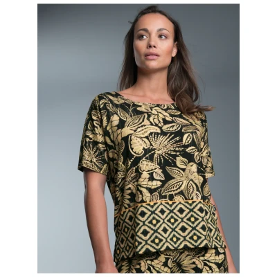 Abbildung von Trigema T Shirt &quot;TRIGEMA mit floralem Allover Print&quot;