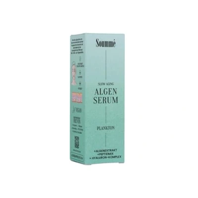 Abbildung von Soummé Algen Serum 50ml, Anti Aging mit Falten Peptid, Grünalge, Planktonextrakt, Hyaluron Komplex