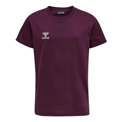 Abbildung von Hummel MOVE GRID Tshirt print für Kinder, Größe: 140, Grape wine