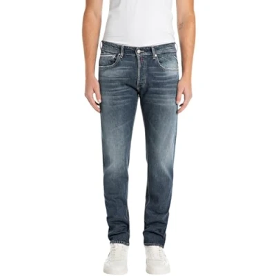 Abbildung von Replay Straight Jeans &quot;GROVER&quot;, in vielen verschiedenen Waschungen, mit Stretch