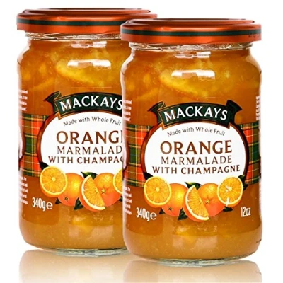 Abbildung von 2x Mackays Orangen Marmelade Champagner Marc de Champagne 340g