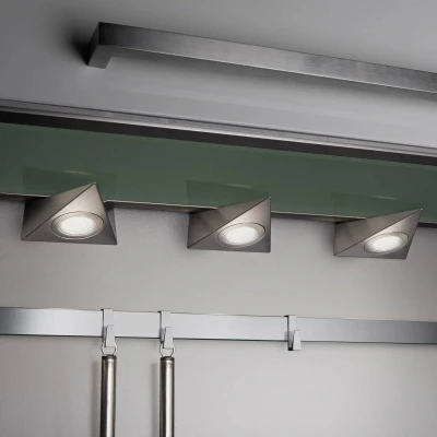 Abbildung von Trio Leuchten 3 er Set LED Unterbauleuchte 273370307 Ecco, Metall Nickel matt, Watt