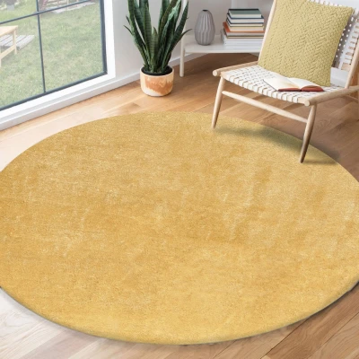 Abbildung von the carpet Teppich &quot;Relax round&quot;, rund, waschbarer Wohnzimmer modern rutschfest