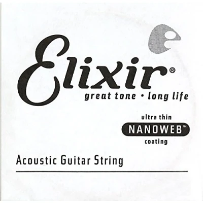 Abbildung von Elixir® Saiten 80/20 Bronze Akustikgitarre Einzelsaite mit NANOWEB® Beschichtung (.045)