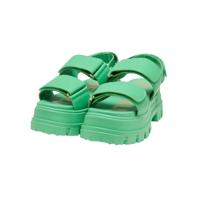 Abbildung von Buffalo Aspha Plateausandalette, Damen, Größe: 38, Green Schuhe