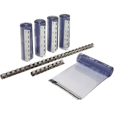Abbildung von KERBL Insektenschutz Vorhang Streifenvorhang Set 2x PVC Streifen Ma§e 30x225 cm, StrŠke 3 mm