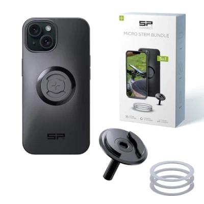 Abbildung von SP CONNECT Micro Stem Bundle SPC+ für iPhone 15 Handy Halterung den fahrradlenker Smartphone Fahrrad handyhalter