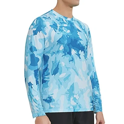 Abbildung von MEETWEE UV Shirt Herren Langarmshirt Schwimmshirt UPF 50+ Lose Stretch Schutz Longsleeve Rashguard für Surfen Schwimmen Running