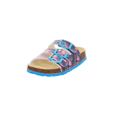 Abbildung von Superfit Fussbettpantoffel Mädchen BLAU/Mehrfarbig 8100 Hausschuh, 35 EU
