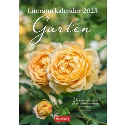 Abbildung von Literaturkalender Garten Wochen Kulturkalender mit inspirierenden Zitaten und Lyrik. Foto Wandkalender traumhaften Gartenaufnahmen. 25x36cm Hochformat