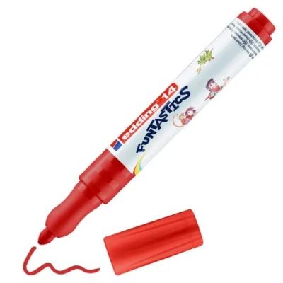 Abbildung von 10 x edding Fasermaler 14 Funtastics ca. 3mm rot