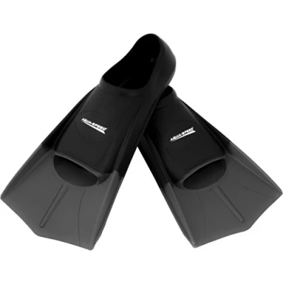 Abbildung von Aqua Speed HIGH TECH Kurze Trainingsflossen Schwimmflossen Schwimmtraining Kurzflossen Taucherflossen Größen 33 48, Farbe:silber/26, Größen:37/38