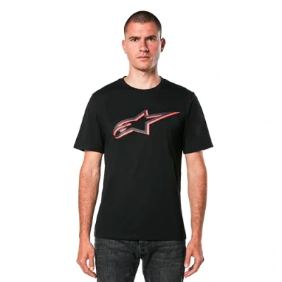 Abbildung von Alpinestars Herren Ageless Shadow Csf Tee T Shirt, Schwarz/Rot, XXL