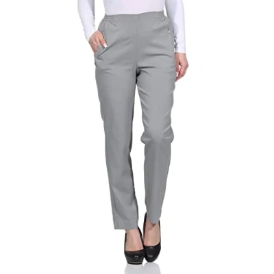 Abbildung von Alica Collection Schlupfhose Classic Freizeithose Damen Basics Businesshose mit Stretch (1 tlg) Elastischer Gummibund seitlich und hinten, Basic, Klassisch