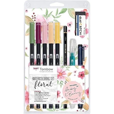 Abbildung von Tombow Watercoloring set floral WCS FL