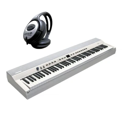 Abbildung von Kurzweil KAP1 WH Professionelles Stage Piano Keyboard Weiss 88 Tasten mit keepdrum Kopfhörer