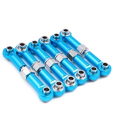 Abbildung von CENPEK 6Pcs Einstellbare Aluminium Lenkgestänge Servo Link Zugstange Spannschloss Set Kompatibel mit Wltosy A959 A969 A979 K929 1/18 RC Auto Buggy Truck