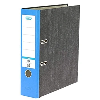 Abbildung von Elba Ordner A4, Smart Original Wolkenmarmor, 8 cm breit, blau, 10 Stück