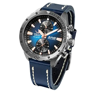 Abbildung von Vostok Europe 6S11 320A675 Herrenuhr Chronograph Almaz Blau