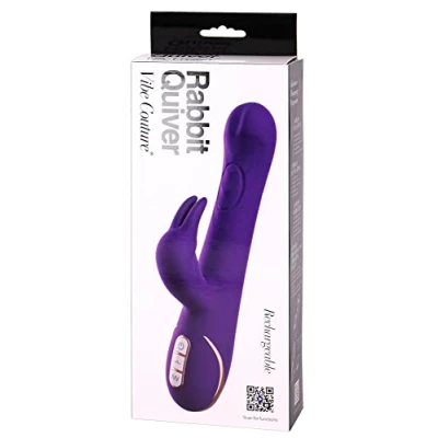 Abbildung von Rabbitvibrator „Quiver“ mit pulsierender Massagekugel im Schaft