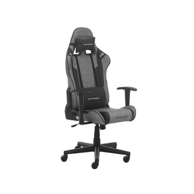 Abbildung von Robas Lund DXRacer Prince L PF132 Gaming / Büro Schreibtischstuhl, mit Wippfunktion Stuhl Höhenverstellbarer Drehstuhl PC Ergonomischer Chefsessel, grau schwarz