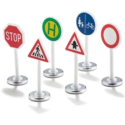 Abbildung von siku Modellauto 0857, Verkehrszeichen Set, 6 teilig