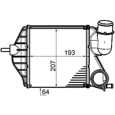 Abbildung von MAHLE ORIGINAL CI 459 000P Ladeluftkühler