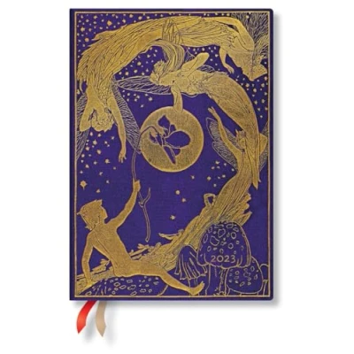 Abbildung von Violet Fairy (Lang’s Books) Midi Vertical Dayplanner 2023 (Elastic Band Closure): Hardcover, Layout, 100 gsm, elastic closure