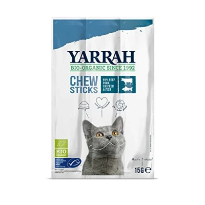 Abbildung von Yarrah Cat Snack Kaustick mit Fisch Bio 15 gr