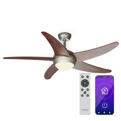 Abbildung von Klarstein Bodenventilator Bolero Smart Deckenventilator, Deckenventilatoren mit licht und Fernbedienung