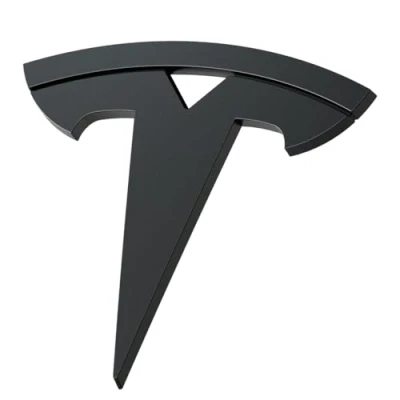 Abbildung von Spigen Tesla Model 3 Highland 2024 Vordere Emblem Logo Aufkleber, Perfekte Anpassung und Abdeckung, Einfache Installation, Kompatibel mit Zubehör Schwarz
