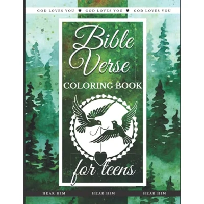 Abbildung von Bible Verse Coloring Book for Teens: Christian Scripture Color the Words of Jesus Adults