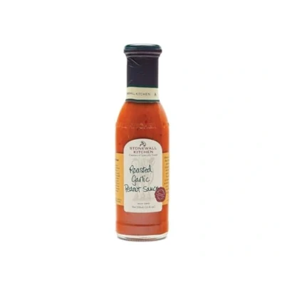 Abbildung von Stonewall Kitchen Roasted Garlic Peanut Sauce, 330 ml Deftige BBQ Sauce mit geröstetem Knoblauch und Erdnüssen, ideal als Grillsauce oder Fonduesauce