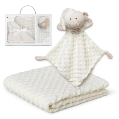 Abbildung von Interbaby PD001 05 Babydecke mit beigem doudou Bear, beige, 0.72 kg