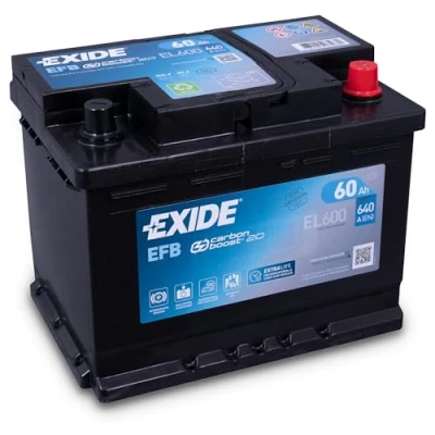 Abbildung von Exide Autobatterie EL600 EFB, 12 V, 60 Ah, 640 CCA