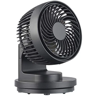 Abbildung von Sichler Haushaltsgeräte Ventilator Auto: USB Tischventilator, 3 Stufen, Oszillation, bürstenloser Motor, 5 Watt (USB Ventilatoren, Tisch Ventilator, Luftkühler)