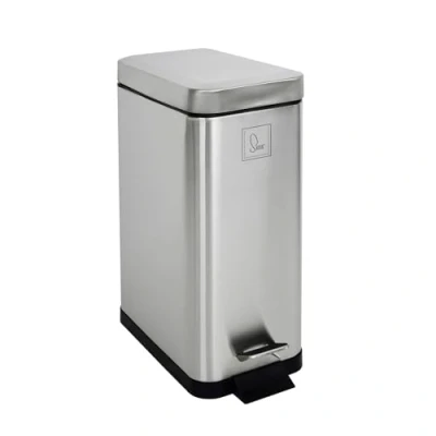 Abbildung von SVITA Mülleimer STM10, Treteimer, Softclose Funktion, 18L, Edelstahl, Silber