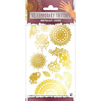 Abbildung von Blister Tattoos 10 x 20 cm Metallic Look